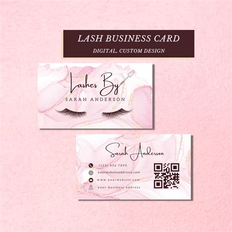 eyelash extension business cards